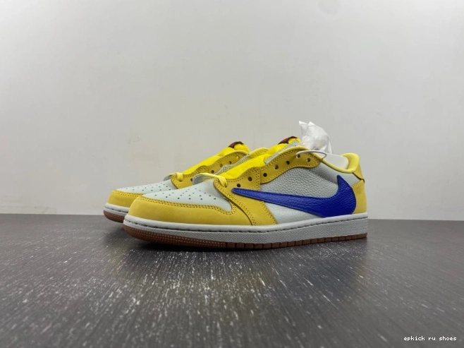 1 Jordan Travis x Scott Low Air OG Canary DZ4137-700 0701